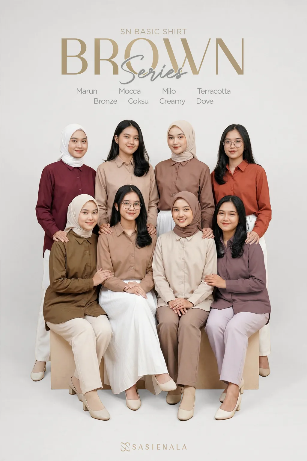 kemeja brown series